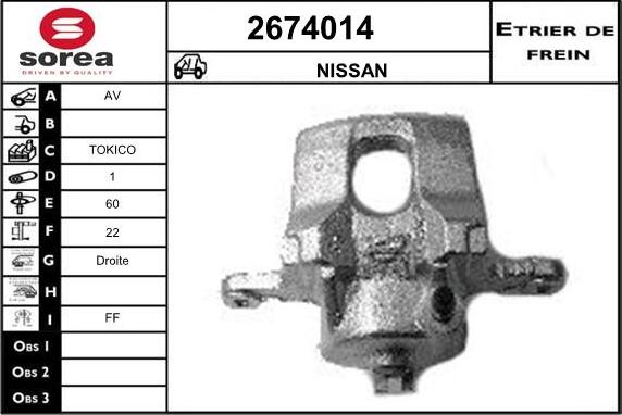 EAI 2674014 - Pinza freno autozon.pro