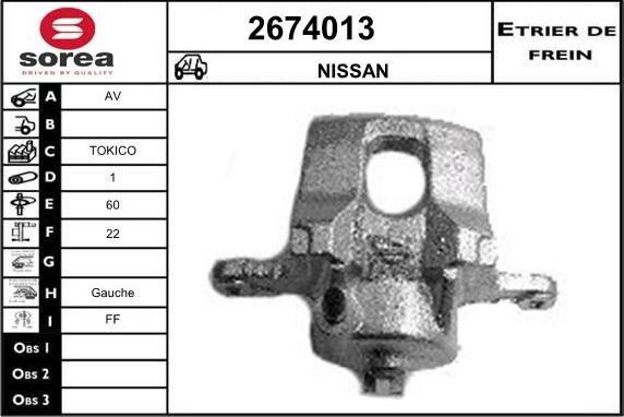 EAI 2674013 - Pinza freno autozon.pro