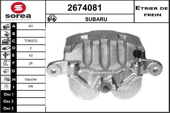 EAI 2674081 - Pinza freno autozon.pro