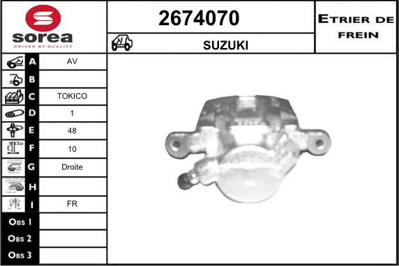 EAI 2674070 - Pinza freno autozon.pro