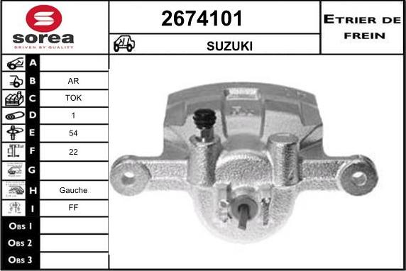 EAI 2674101 - Pinza freno autozon.pro