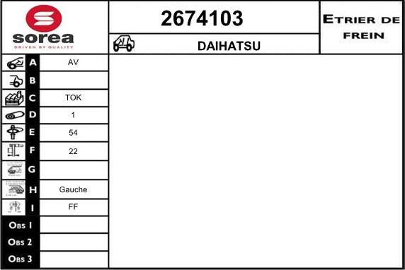 EAI 2674103 - Pinza freno autozon.pro