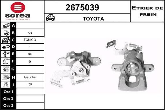 EAI 2675039 - Pinza freno autozon.pro