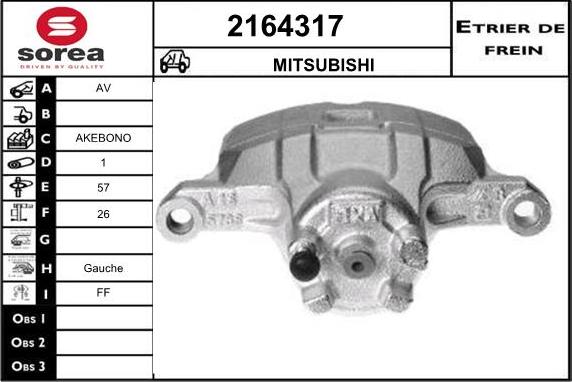 EAI 2164317 - Pinza freno autozon.pro