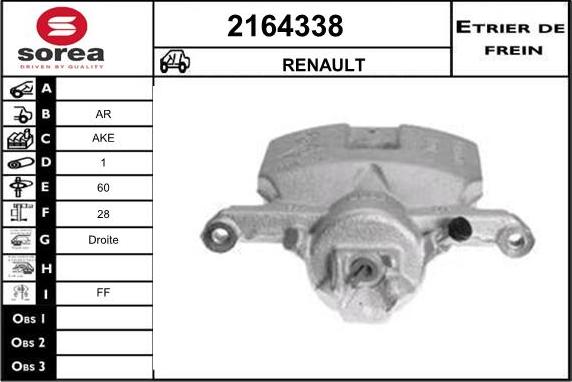 EAI 2164338 - Pinza freno autozon.pro