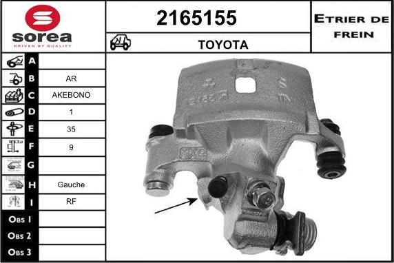 EAI 2165155 - Pinza freno autozon.pro