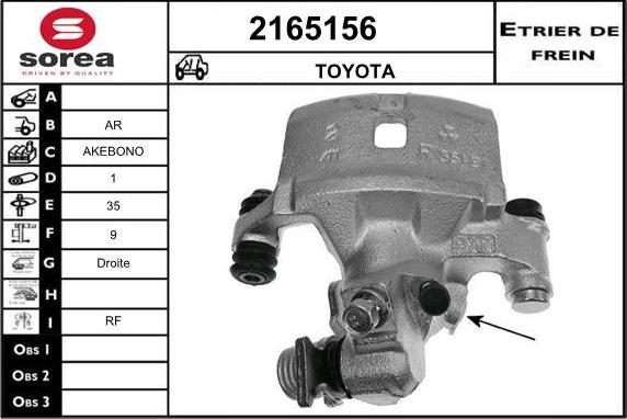 EAI 2165156 - Pinza freno autozon.pro