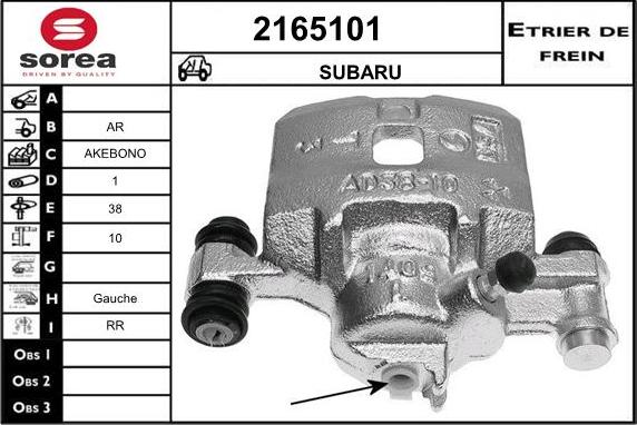 EAI 2165101 - Pinza freno autozon.pro