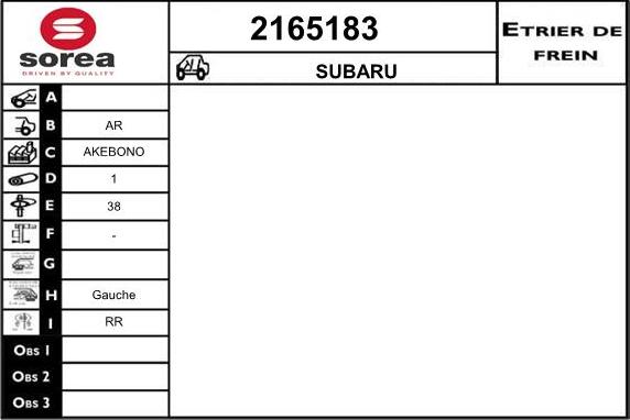 EAI 2165183 - Pinza freno autozon.pro