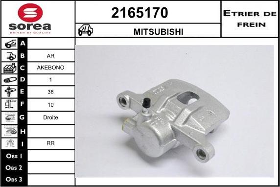 EAI 2165170 - Pinza freno autozon.pro