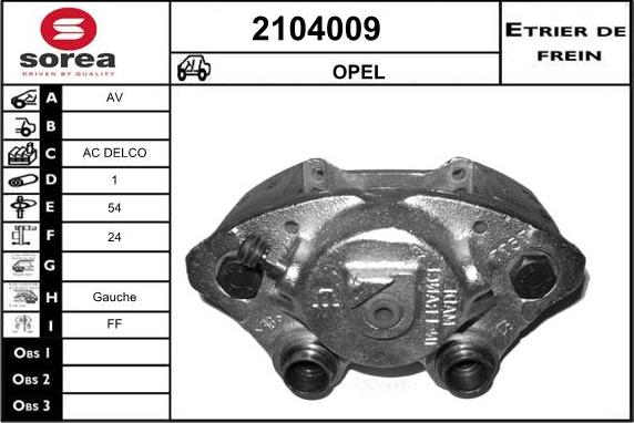 EAI 2104009 - Pinza freno autozon.pro