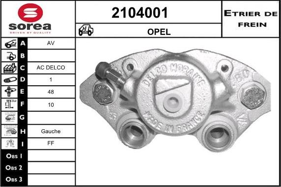 EAI 2104001 - Pinza freno autozon.pro