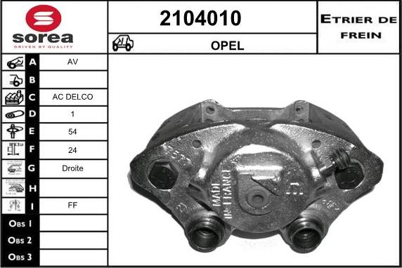 EAI 2104010 - Pinza freno autozon.pro