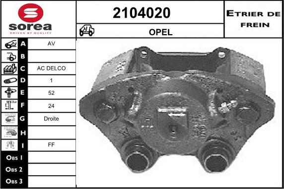 EAI 2104020 - Pinza freno autozon.pro