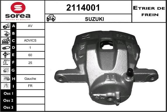 EAI 2114001 - Pinza freno autozon.pro