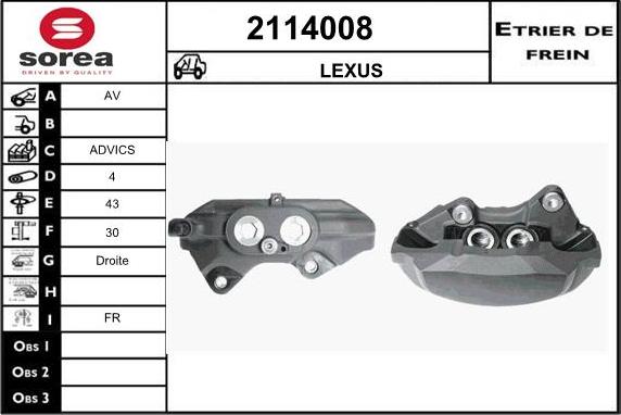 EAI 2114008 - Pinza freno autozon.pro