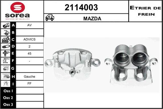 EAI 2114003 - Pinza freno autozon.pro