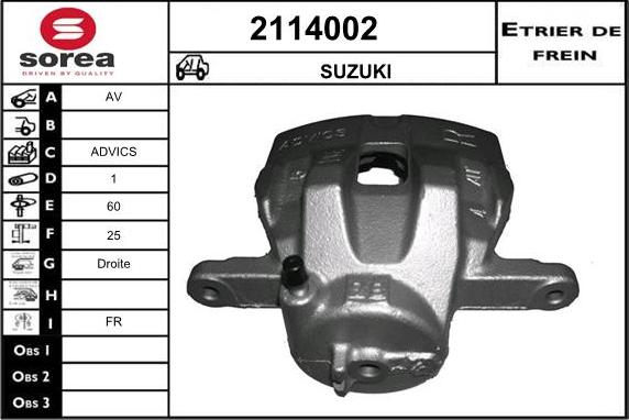 EAI 2114002 - Pinza freno autozon.pro