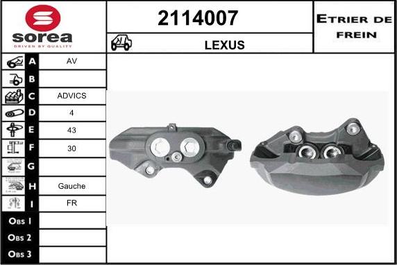 EAI 2114007 - Pinza freno autozon.pro