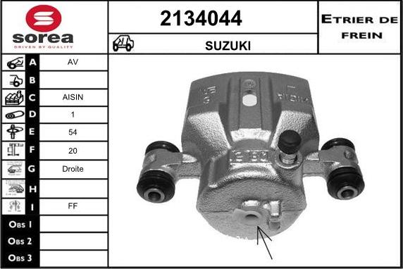 EAI 2134044 - Pinza freno autozon.pro