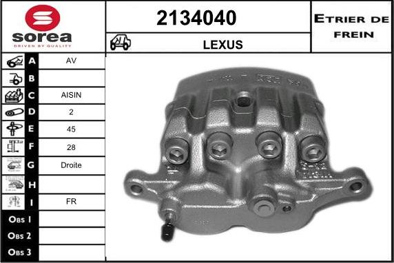 EAI 2134040 - Pinza freno autozon.pro