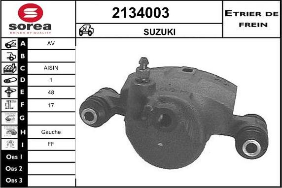 EAI 2134003 - Pinza freno autozon.pro