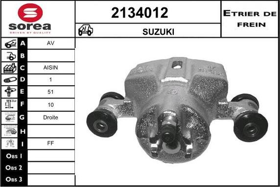 EAI 2134012 - Pinza freno autozon.pro