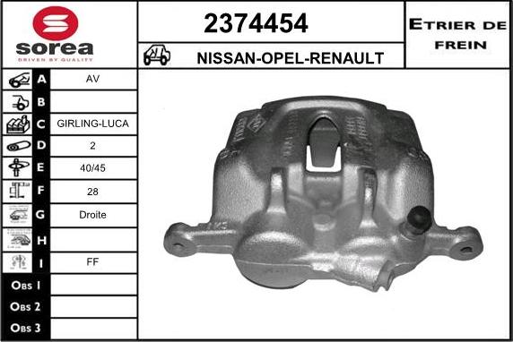 EAI 2374454 - Pinza freno autozon.pro