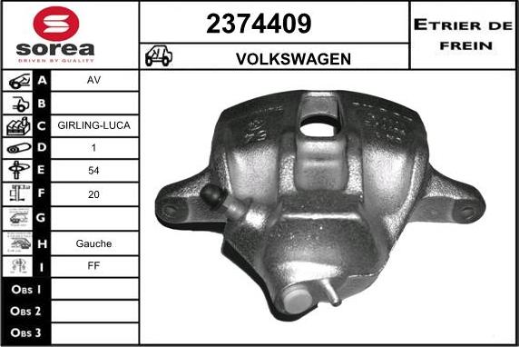 EAI 2374409 - Pinza freno autozon.pro