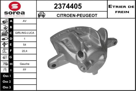 EAI 2374405 - Pinza freno autozon.pro