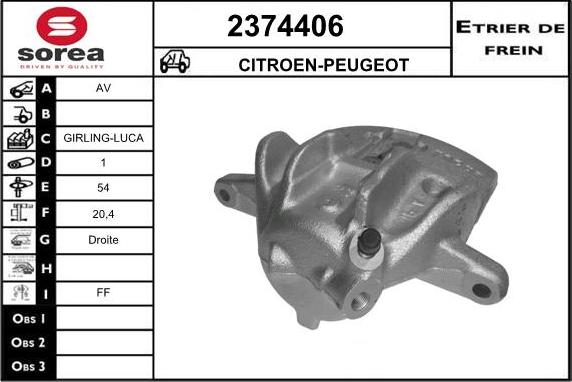 EAI 2374406 - Pinza freno autozon.pro