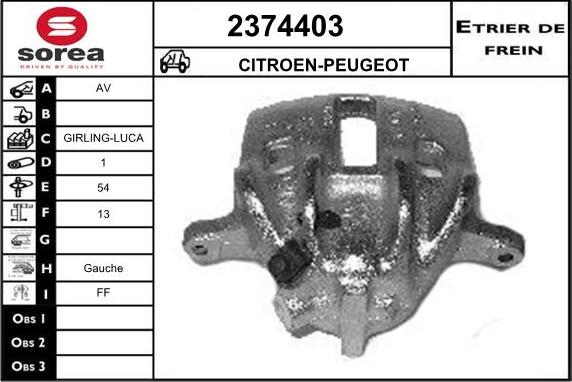 EAI 2374403 - Pinza freno autozon.pro