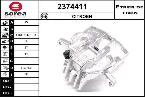 EAI 2374411 - Pinza freno autozon.pro