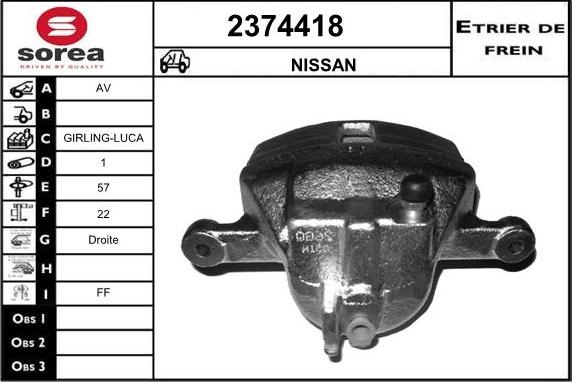 EAI 2374418 - Pinza freno autozon.pro