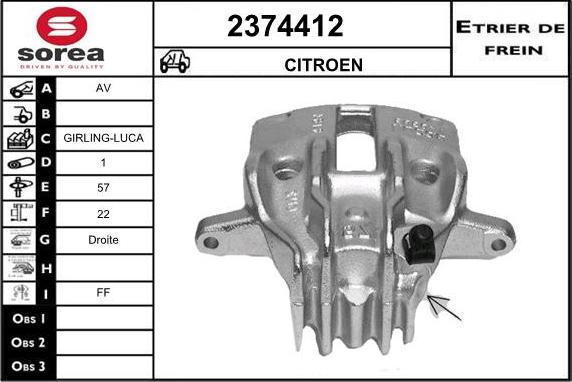 EAI 2374412 - Pinza freno autozon.pro