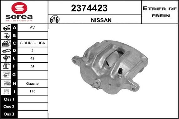 EAI 2374423 - Pinza freno autozon.pro