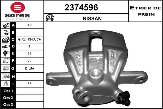 EAI 2374596 - Pinza freno autozon.pro