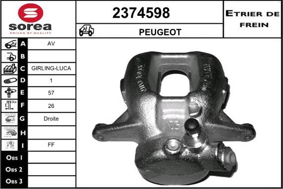 EAI 2374598 - Pinza freno autozon.pro