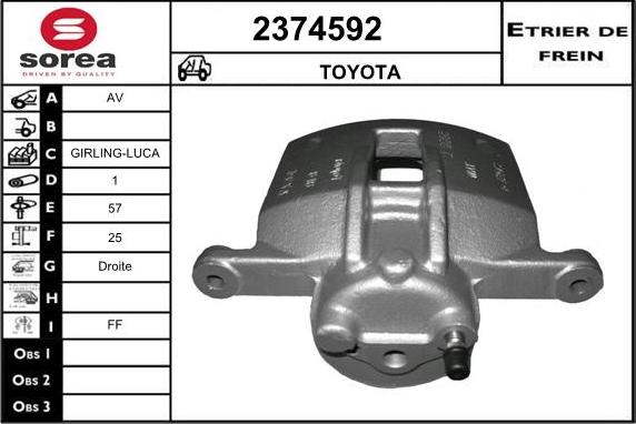 EAI 2374592 - Pinza freno autozon.pro