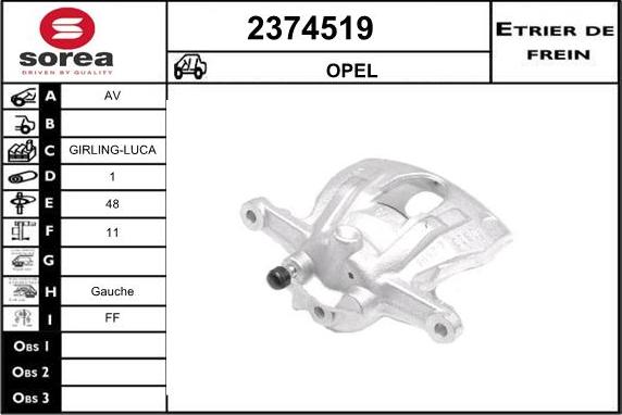 EAI 2374519 - Pinza freno autozon.pro