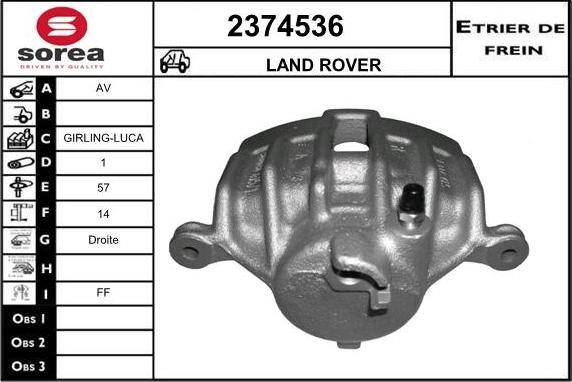 EAI 2374536 - Pinza freno autozon.pro