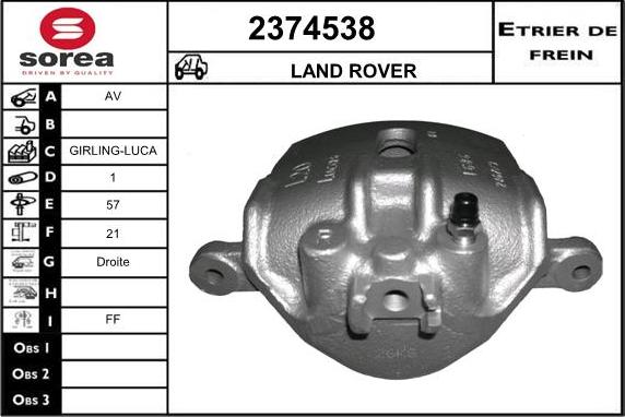 EAI 2374538 - Pinza freno autozon.pro