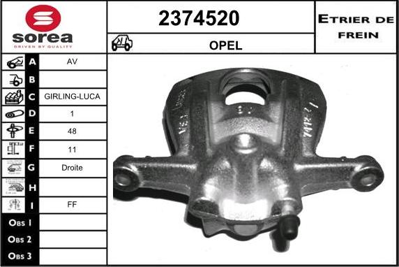 EAI 2374520 - Pinza freno autozon.pro