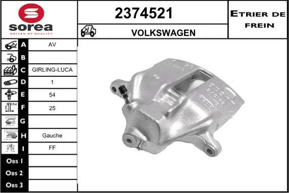 EAI 2374521 - Pinza freno autozon.pro