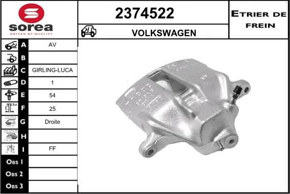 EAI 2374522 - Pinza freno autozon.pro