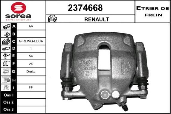 EAI 2374668 - Pinza freno autozon.pro