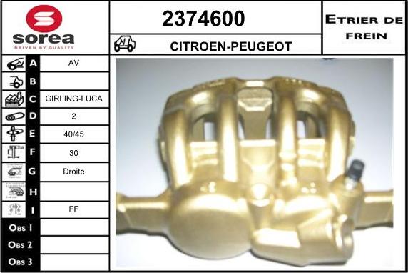 EAI 2374600 - Pinza freno autozon.pro