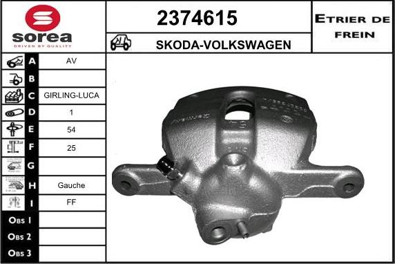 EAI 2374615 - Pinza freno autozon.pro