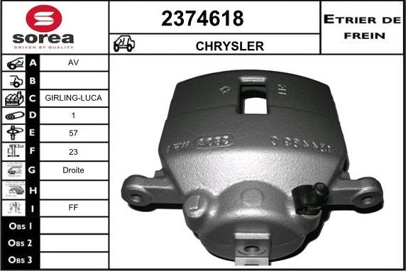 EAI 2374618 - Pinza freno autozon.pro