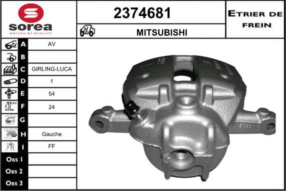 EAI 2374681 - Pinza freno autozon.pro